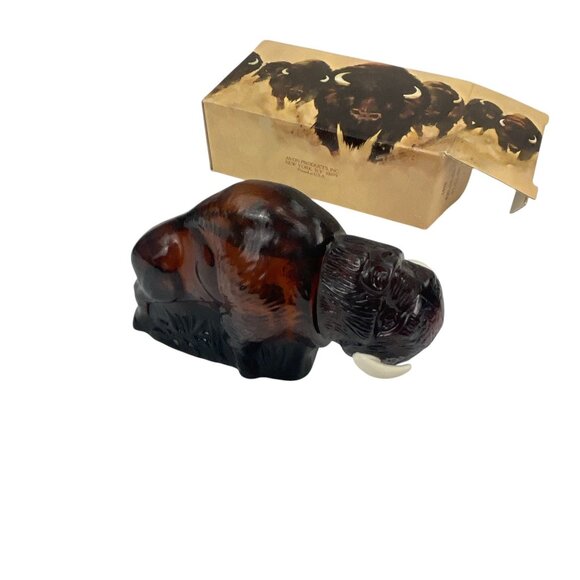 Avon American Buffalo Deep Woods Original BoxAfter Shave 5 Fl Oz Collectible Gla - Picture 7 of 10